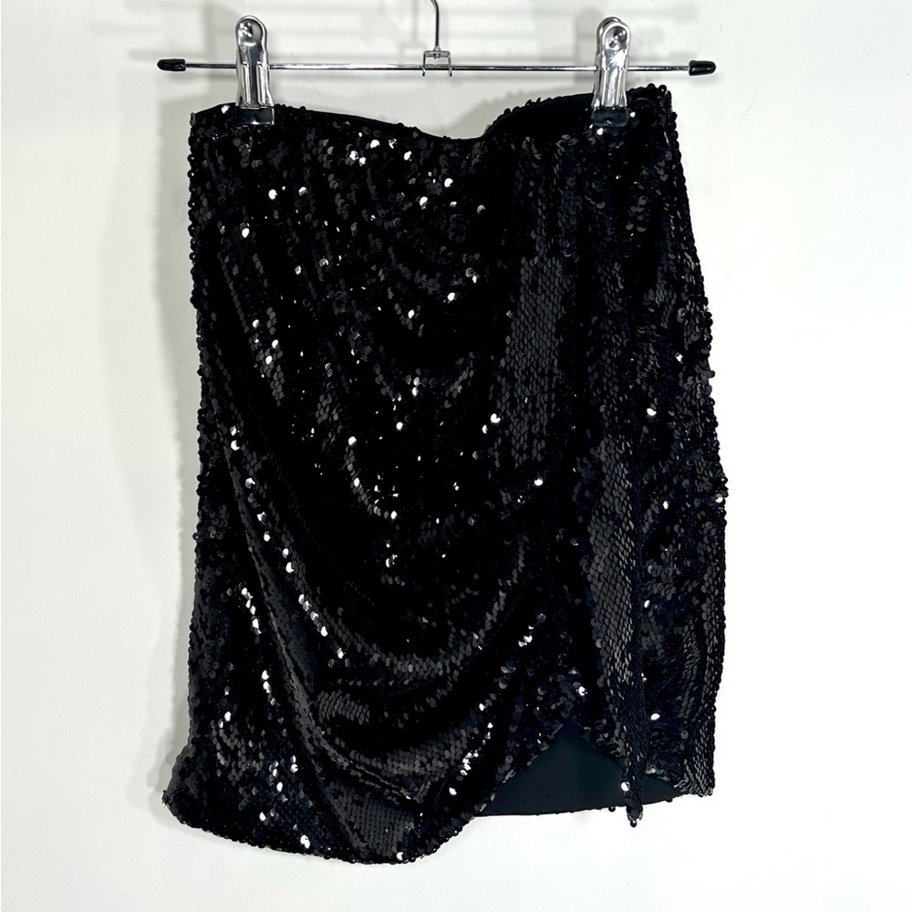 Revolve | OW Collection Glitter Sequin Skirt – Black Caviar – XS - Picture 4 of 6
